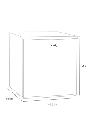 Mini réfrigérateur pose libre - 46 l