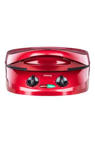 Machine à tarte - 1800 W - 30 cm - Noir et rouge