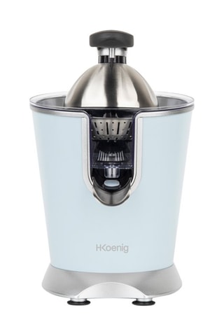 Presse-agrumes en plastique sans BPA - 160 W - Argenté, bleu et noir