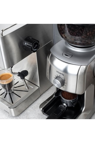 Moulin à café - 10 tasses - 130 W - Argenté et noir