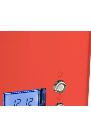 Cafetière Programmable Rouge - 1,5 l - 1000 W - Argenté, noir et rouge