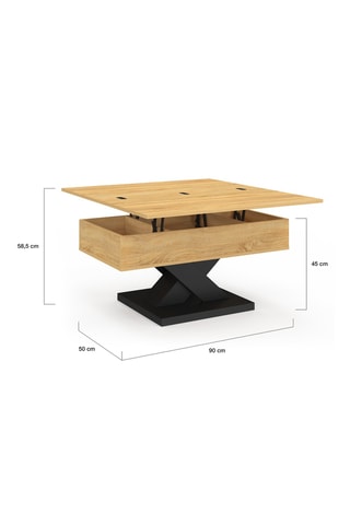 Mesa de centro Alexia - 90 x 50 x 45 cm