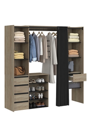 Vestidor extensible 5 cajones Justine - 120/180 x 180 x 50 cm