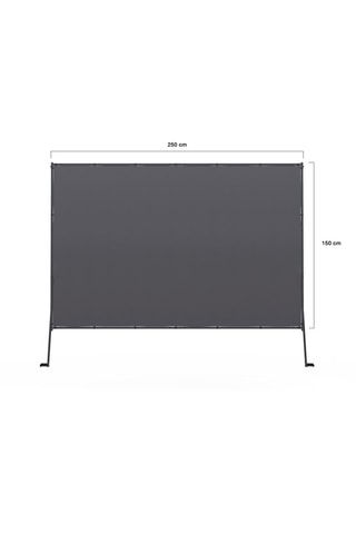 Toldo inclinable para pérgola Marina - 250 x 2 x 150 cm