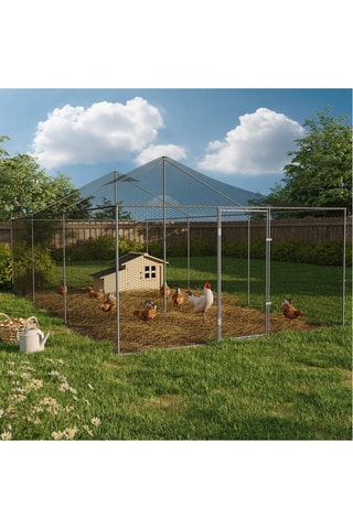 Pajarera enrejada - 18 m²