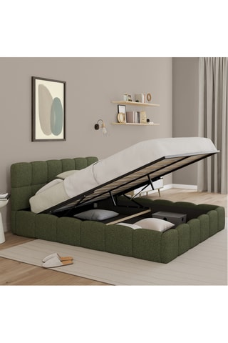 Canapé abatible con somier de madera Bubble - Cama de 160 x 200 cm