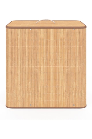 Cesta para ropa Maya de bambú - 60 x 40 x 60 cm - Natural