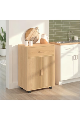 Mueble auxiliar de cocina de 2 puertas Faustine - 85 x 60 x 40 cm