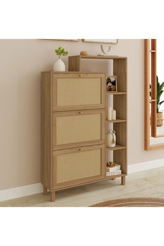 Zapatero Erin de 3 puertas abatibles - 86,5 x 23,5 x 133,5 cm