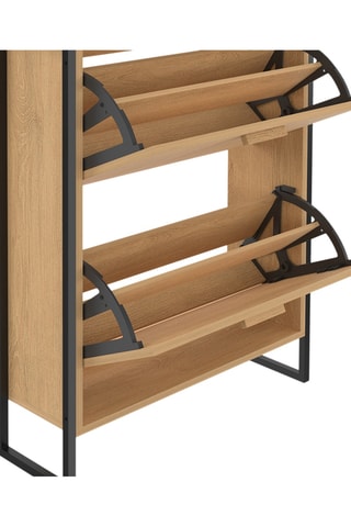 Ropero de entrada de 2 puertas abatibles Faustine - 63,5 x 23,5 x 180 cm