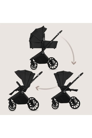 Silla de paseo Mika Plus - Hasta 22 kg - Negro