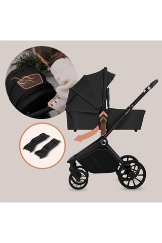 Silla de paseo Mika Plus - Hasta 22 kg - Negro