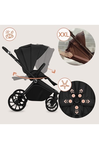 Silla de paseo Mika Plus - Negro