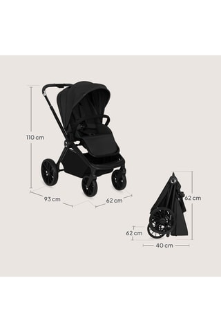 Silla de paseo Mika Plus - Negro