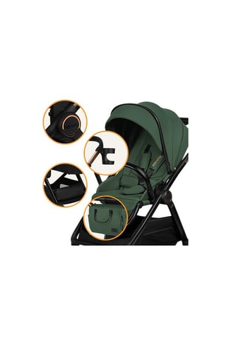 Silla de paseo multiusos 3 en 1 Layla - Hasta 22 kg - Verde