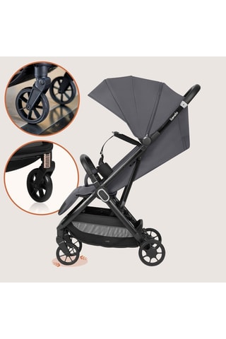 Silla de paseo - Hasta 22 kg - Gris