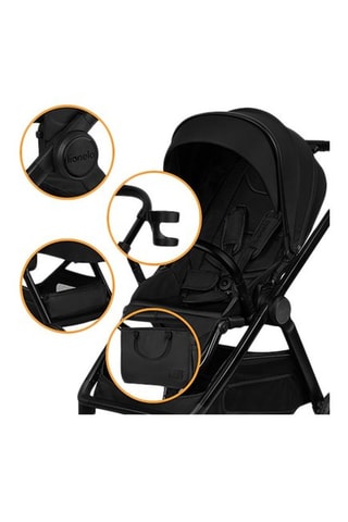 Silla de paseo 3 en 1 Layla - Negro