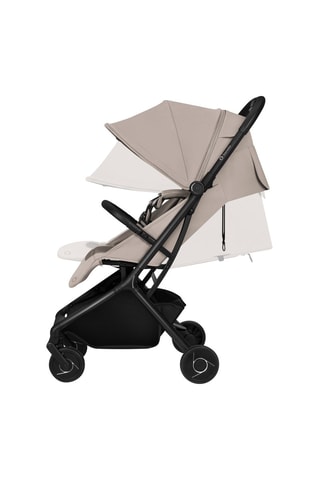 Silla de paseo multiusos 3 en 1 Amber - Hasta 22 kg - Negro y plateado