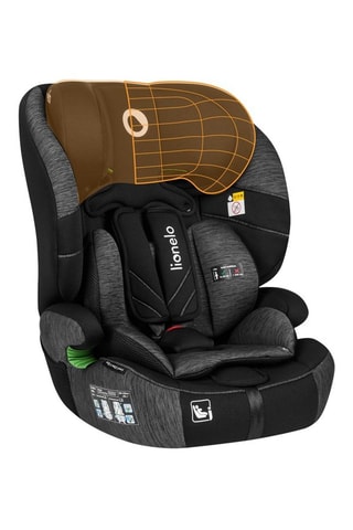 Silla de coche Levi One - De 9 meses a 10 años - Hasta 36 kg - Negro y gris