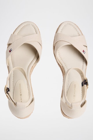 Espadrilles compensées en chanvre - Beige