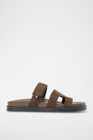 Mules en nubuck - Marron