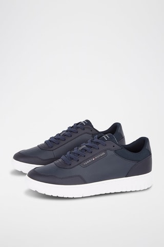 Baskets en cuir - Bleu foncé