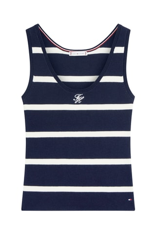 Débardeur en coton biologique - Bleu foncé