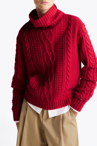 Pull en laine - Rouge