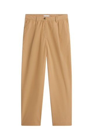 Pantalon wide legs en coton biologique - Marron