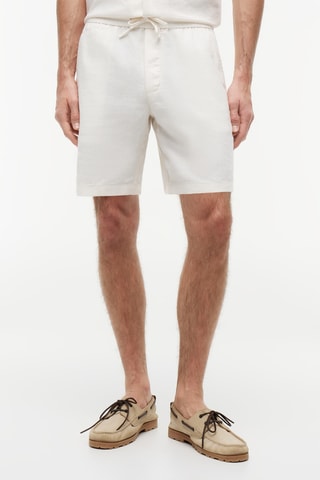 Short en lin - Ivoire