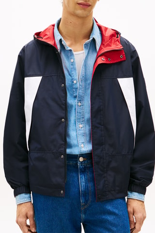 Veste réversible à capuche - Bleu nuit