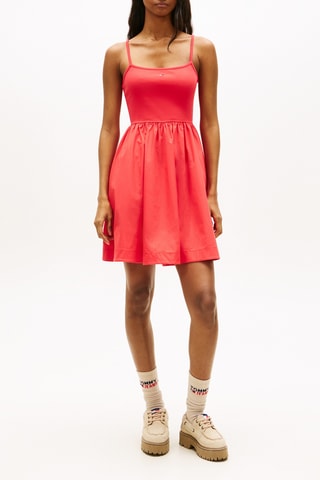 Robe patineuse slim - Rouge