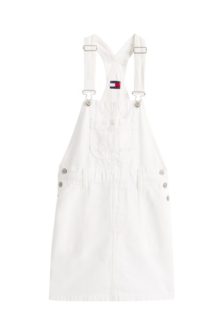 Robe-salopette en jean - Blanc