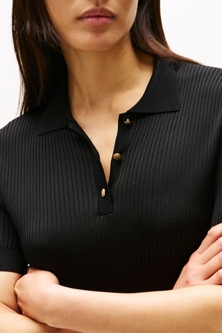 Robe polo - Noir