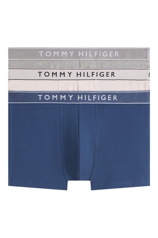 3 boxers - Bleu, blanc et gris chiné