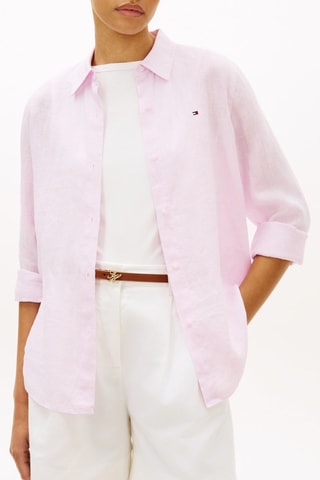 Chemisier relaxed en lin - Mauve