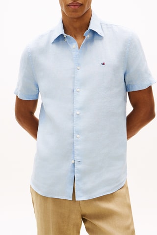 Chemise regular en lin - Ciel
