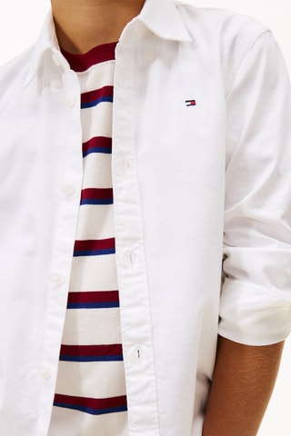 Chemise regular en coton biologique - Blanc