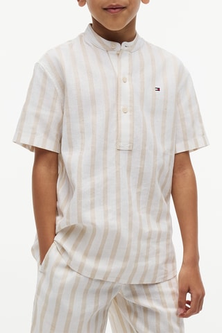 Chemise regular en lin - Beige