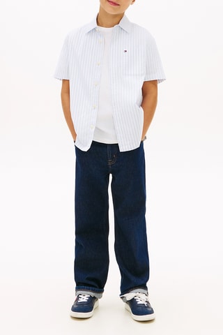 Chemise regular en coton biologique - Ciel
