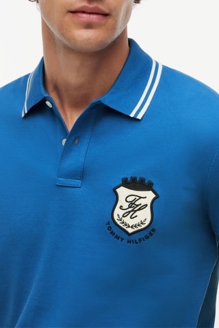Polo regular en coton biologique - Ciel