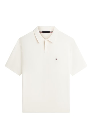 Polo relaxed en coton biologique - Ivoire