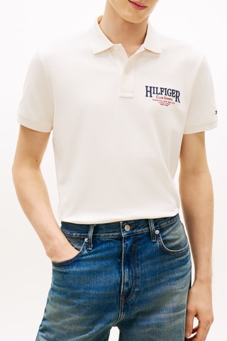 Polo regular en coton biologique - Ivoire