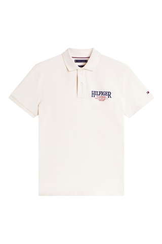 Polo regular en coton biologique - Ivoire