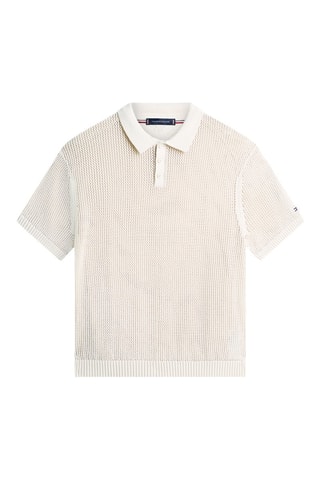 Polo relaxed en coton biologique - Beige