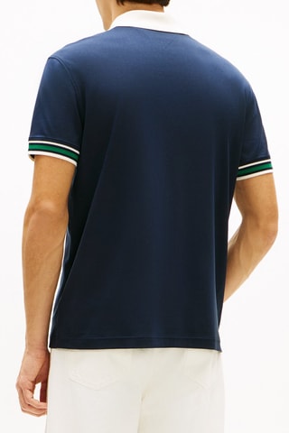 Polo relaxed - Bleu marine