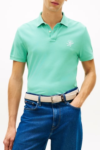Polo regular en coton biologique - Vert d’eau