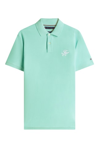 Polo regular en coton biologique - Vert d’eau