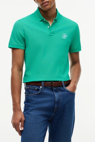 Polo regular en coton biologique - Vert