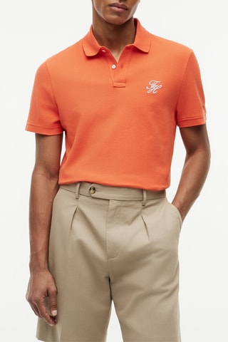 Polo regular en coton biologique - Orange
